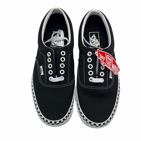 NWT Vans Check Foxing Black White Sz 9 - Picture 5 of 6